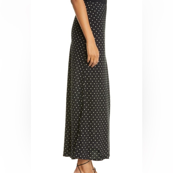 ROTATE BIRGER CHRISTENSEN camara polka dot skirt in black - Picture 7 of 9